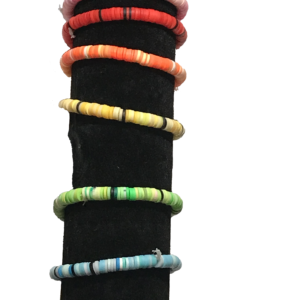 clay bead rainbow bracelet set